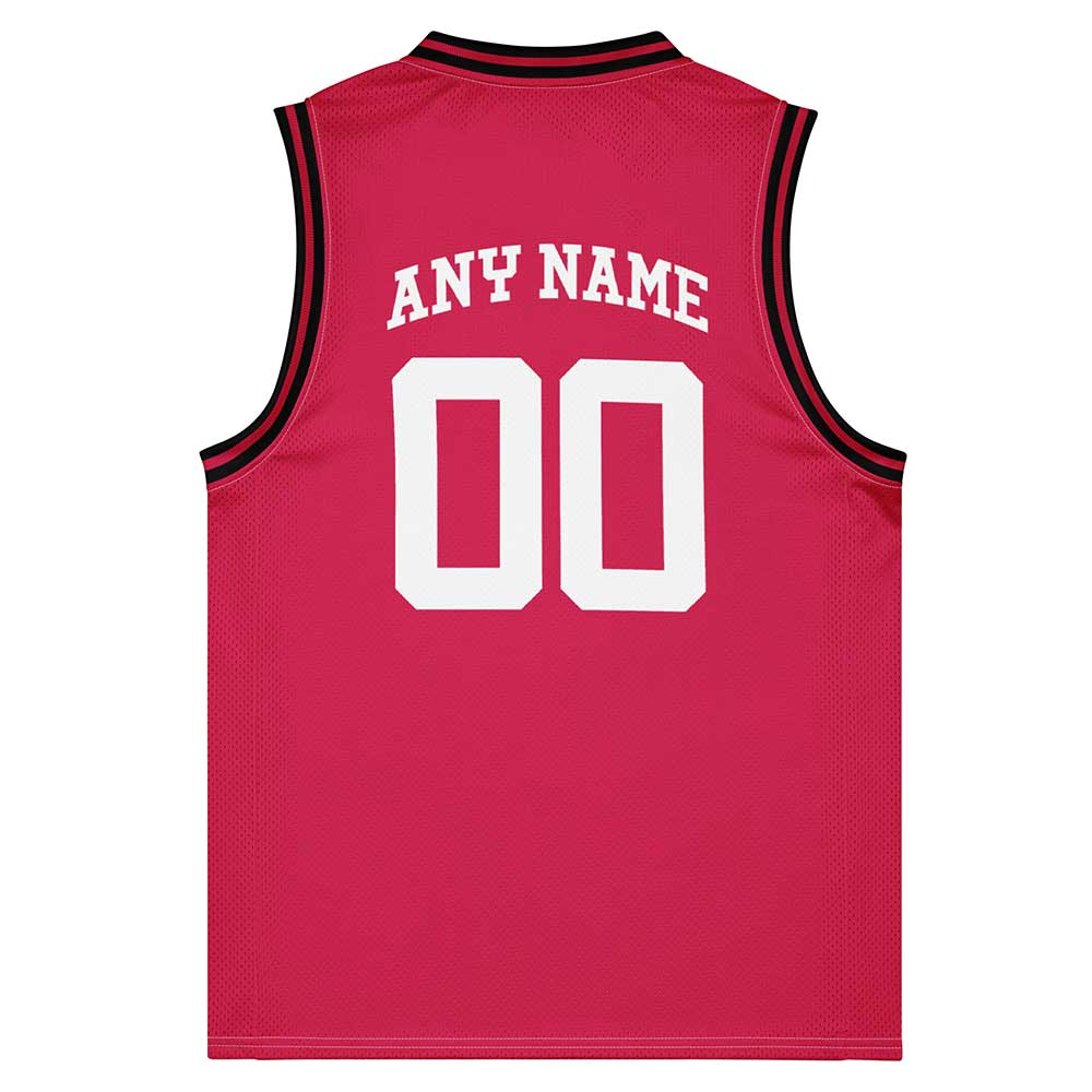 Custom Houston Red Premium Basketball Jersey, White Letters