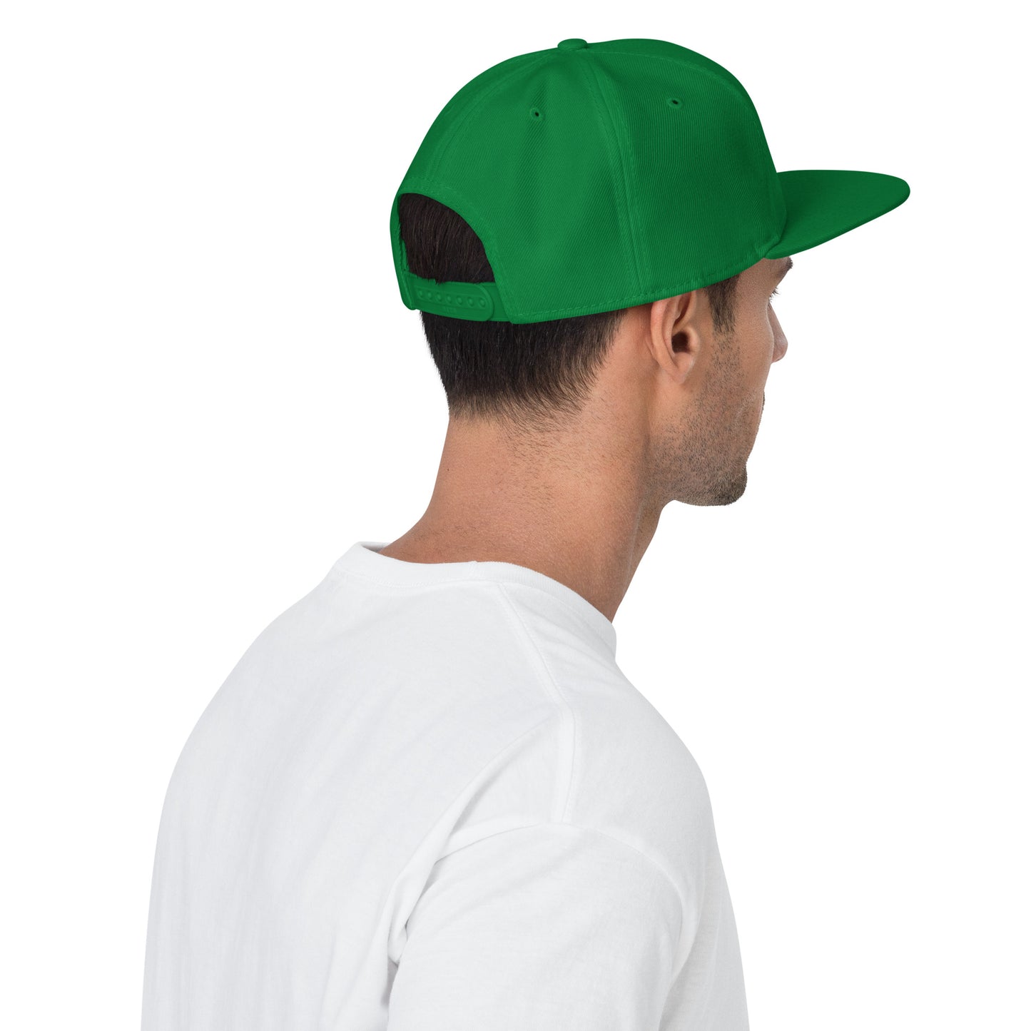 Custom Kelly Green Snapback Hat with Your Initials (Launch)