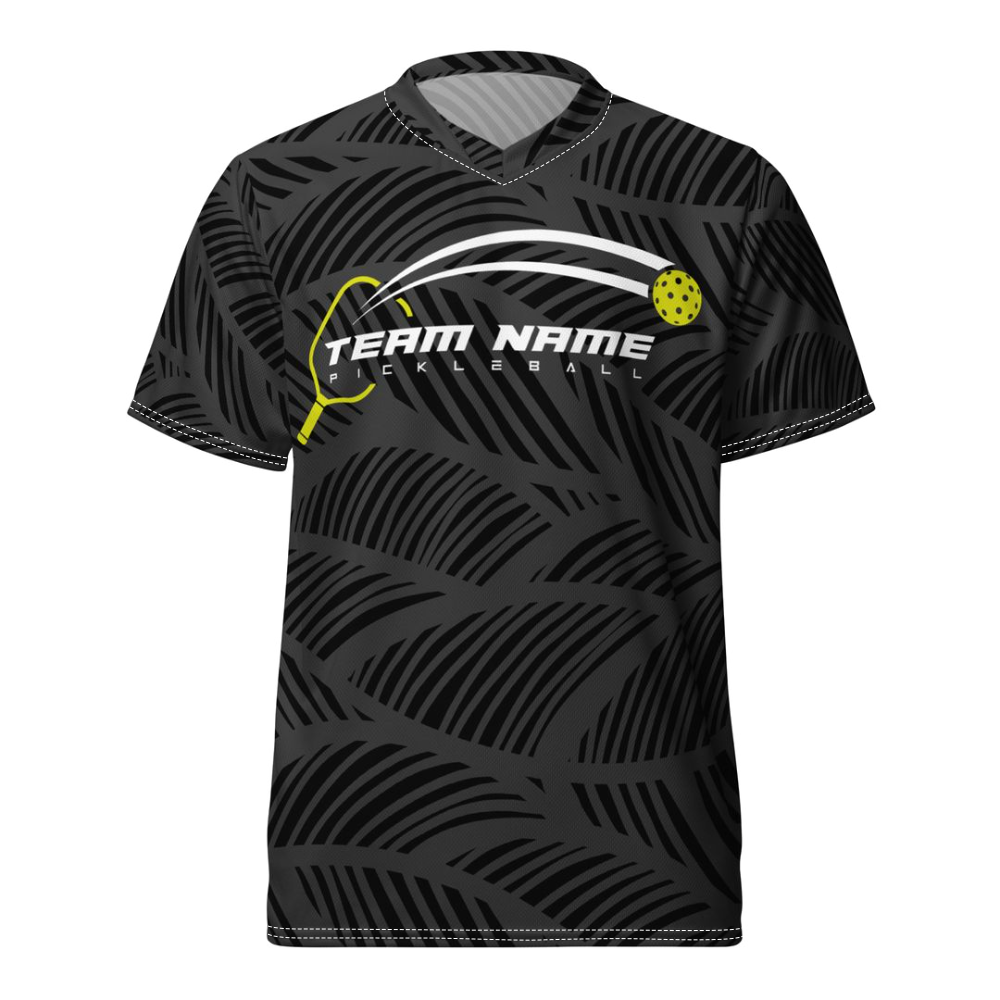 Black Abstract Pickleball Jersey