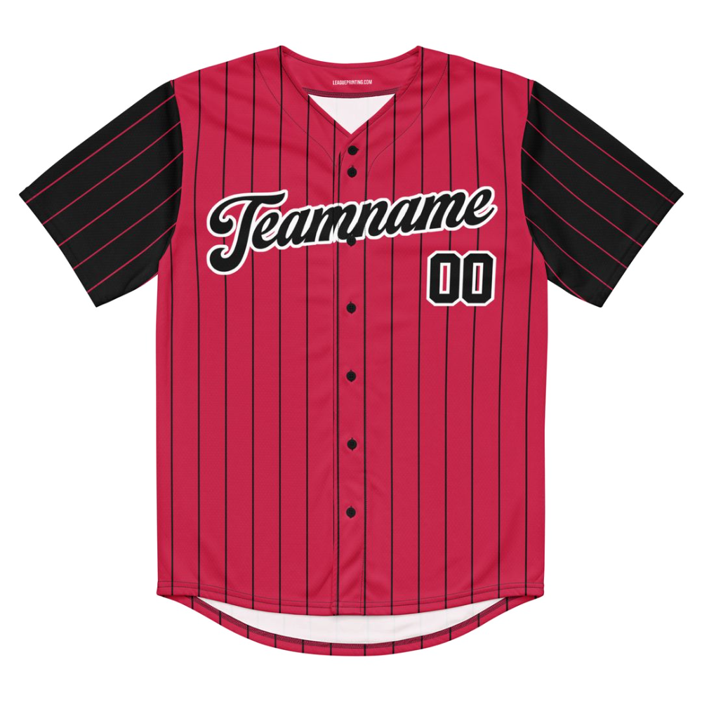 Chicago Red and Black Baseball Jersey