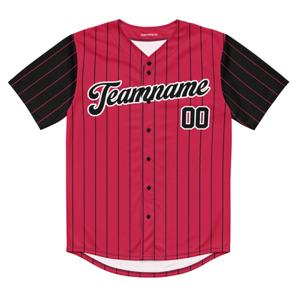 Chicago Red and Black Baseball Jersey