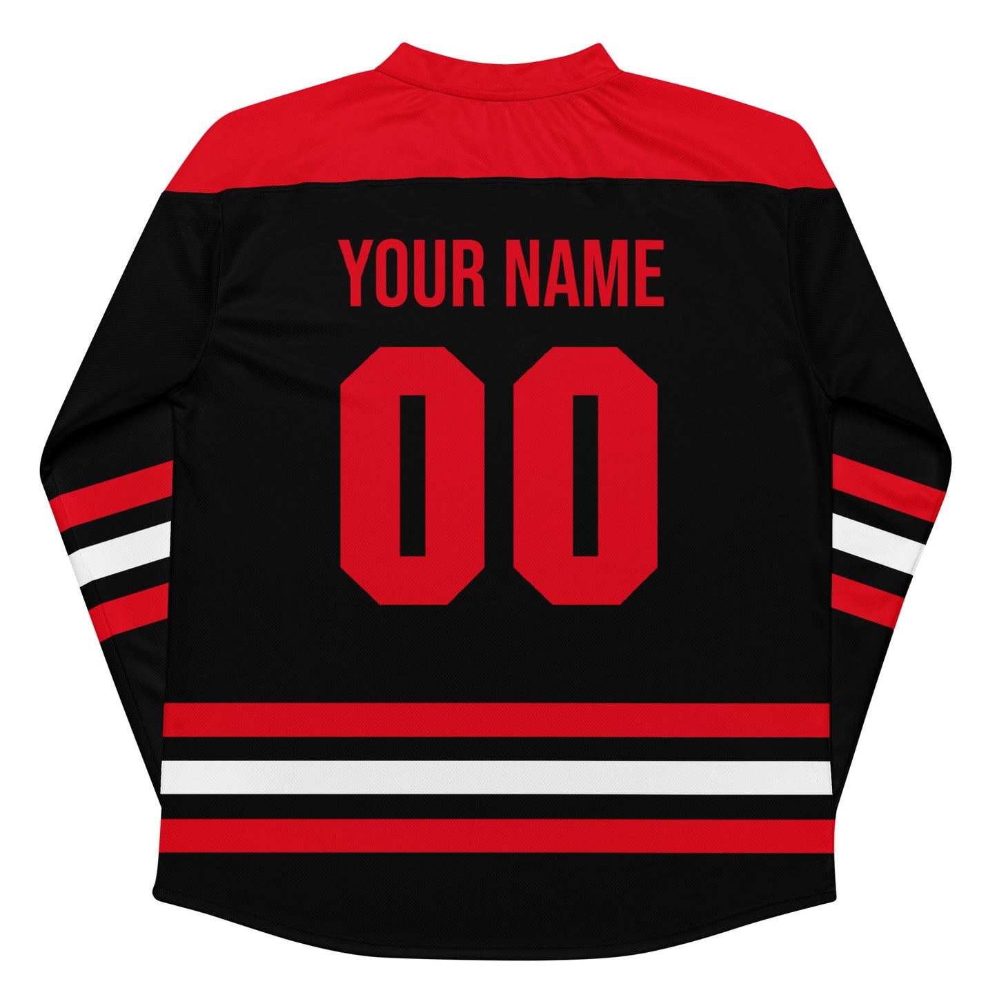 Custom Red Hockey Jersey, Personalize with Any Name and Number