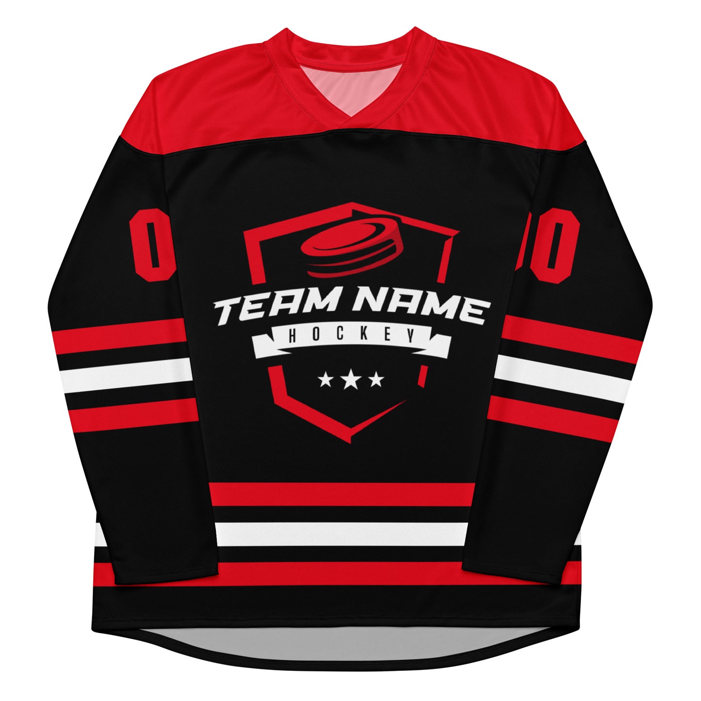 Custom Red Hockey Jersey, Personalize with Any Name and Number
