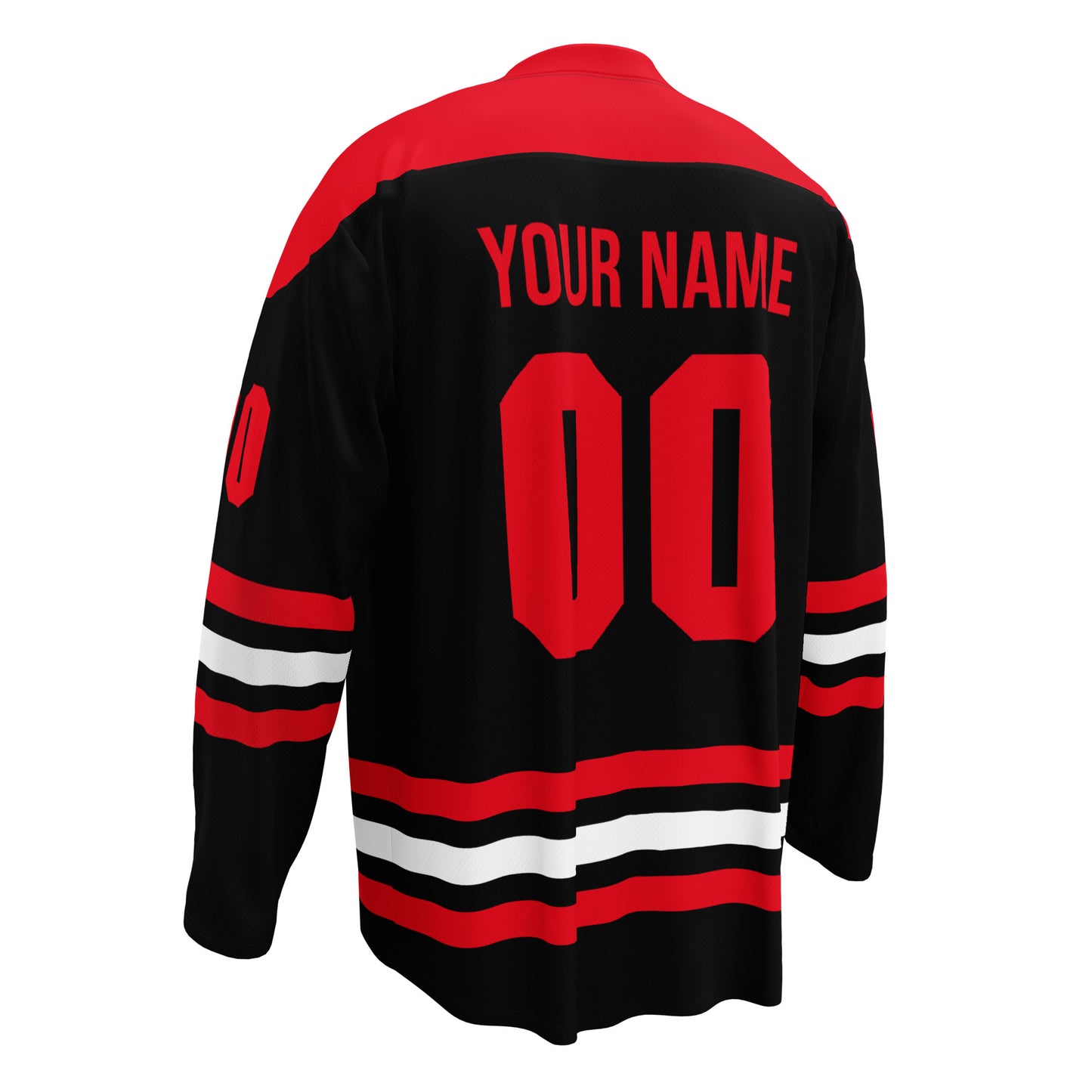 Custom Red Hockey Jersey, Personalize with Any Name and Number