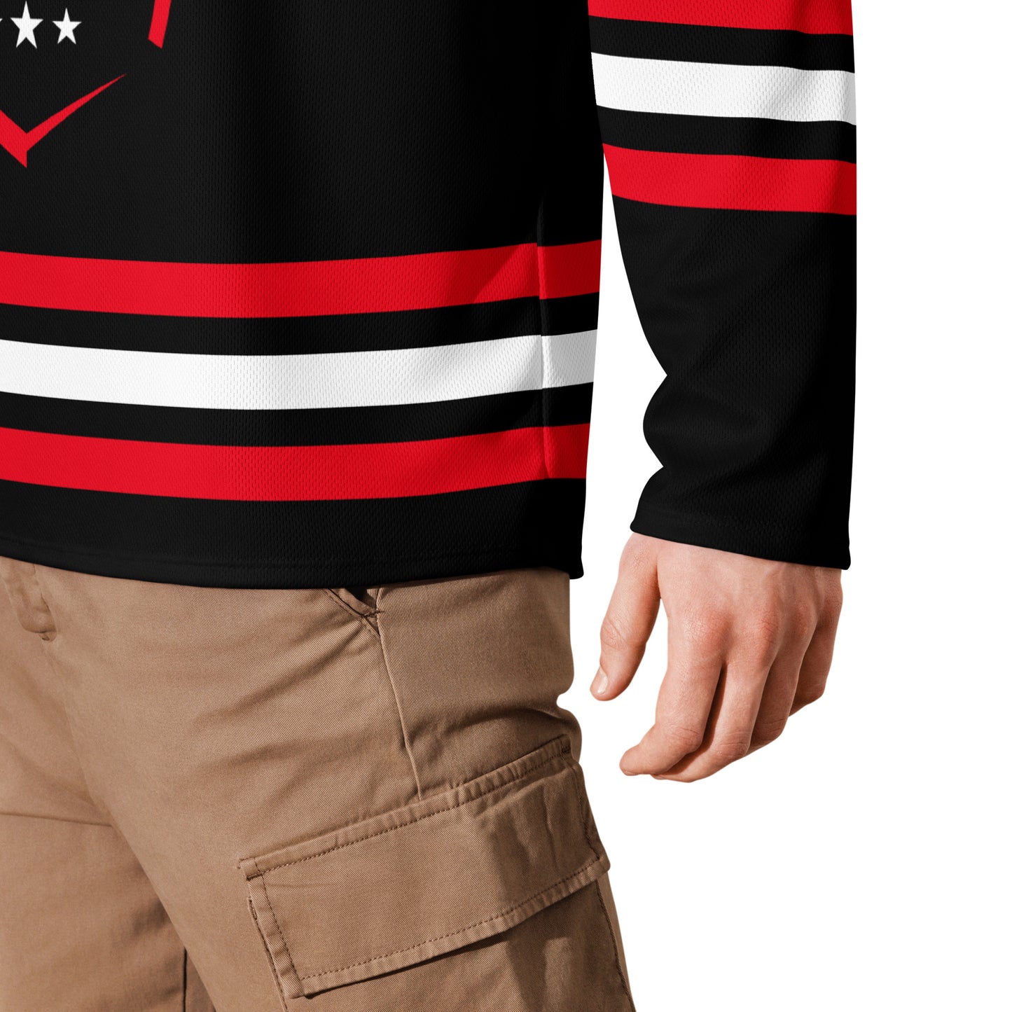 Custom Red Hockey Jersey, Personalize with Any Name and Number