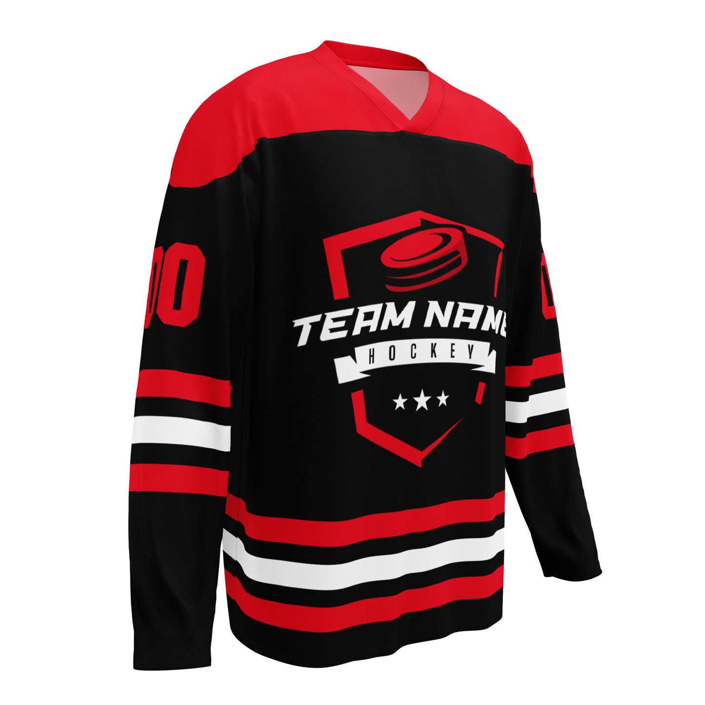 Custom Red Hockey Jersey, Personalize with Any Name and Number
