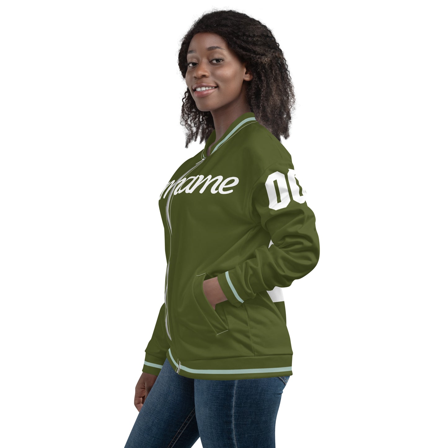 Army Green/Opal Bomber Jacket