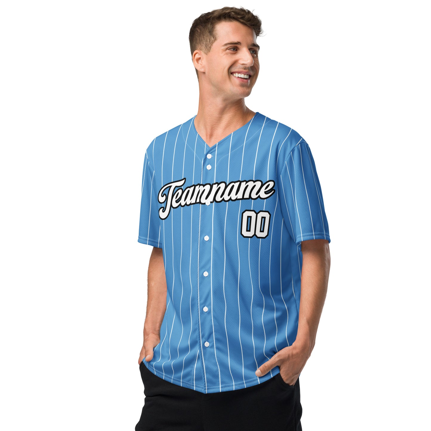 Caroline Blue Baseball Jersey