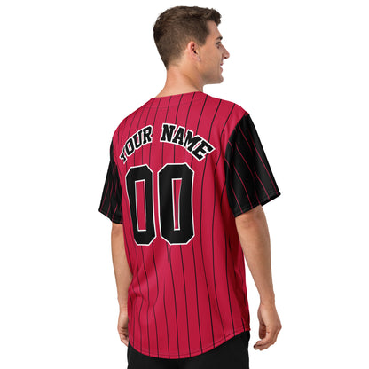 Chicago Red and Black Baseball Jersey