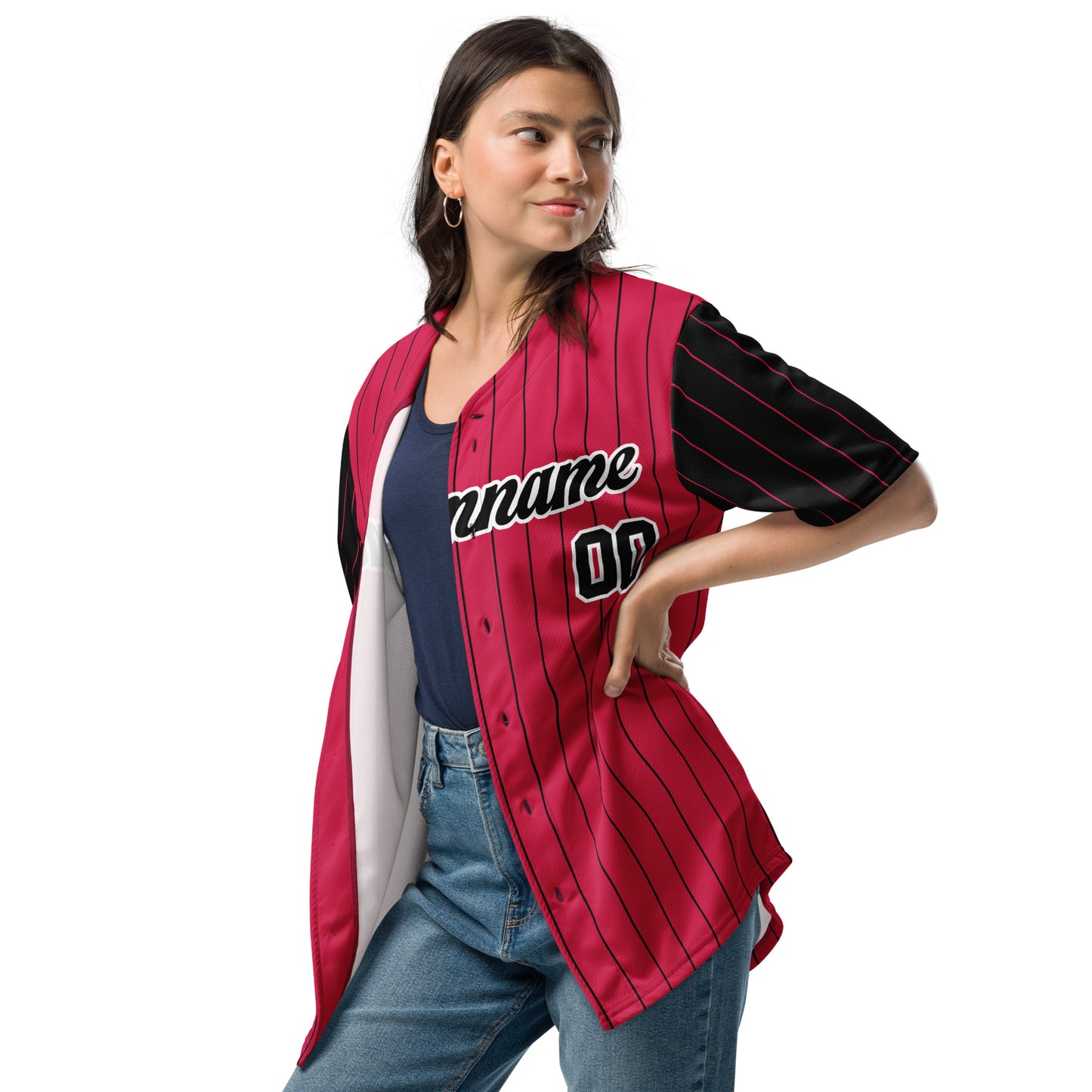 Chicago Red and Black Baseball Jersey