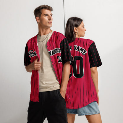 Chicago Red and Black Baseball Jersey