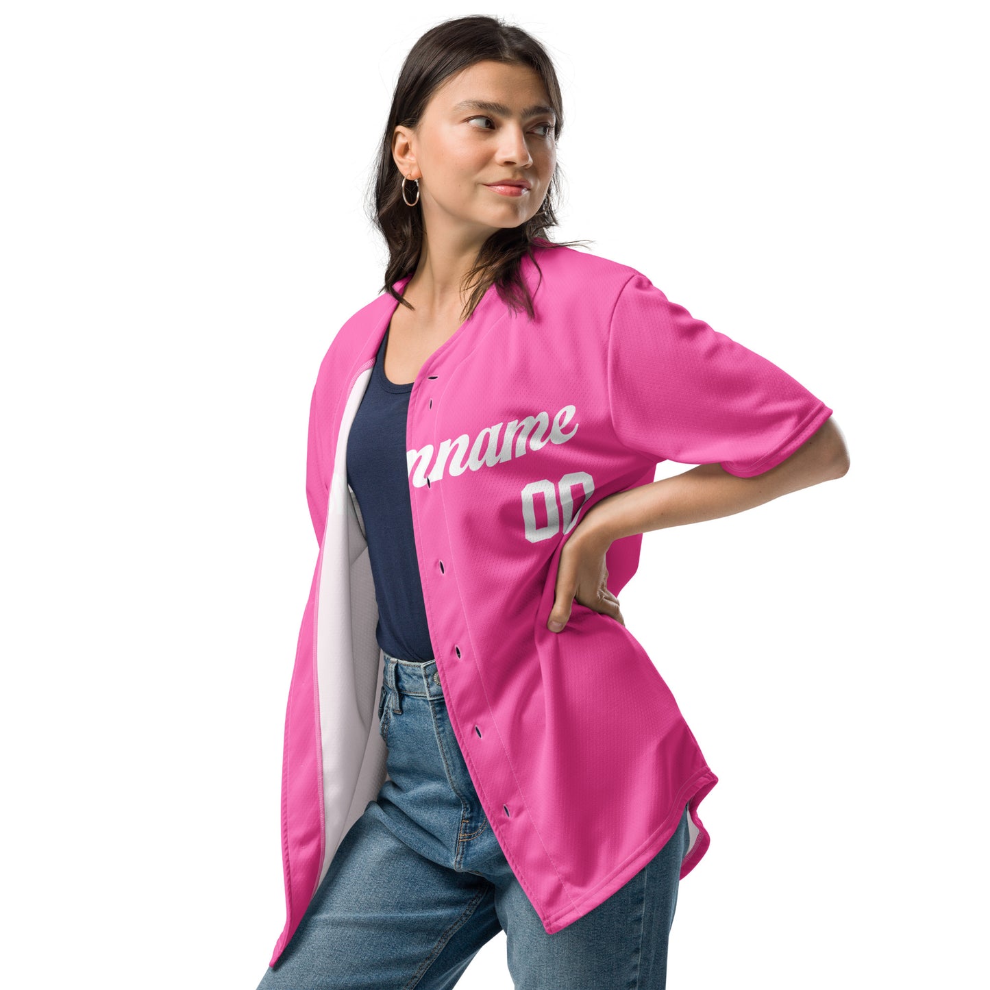 Hot Pink Baseball Jersey