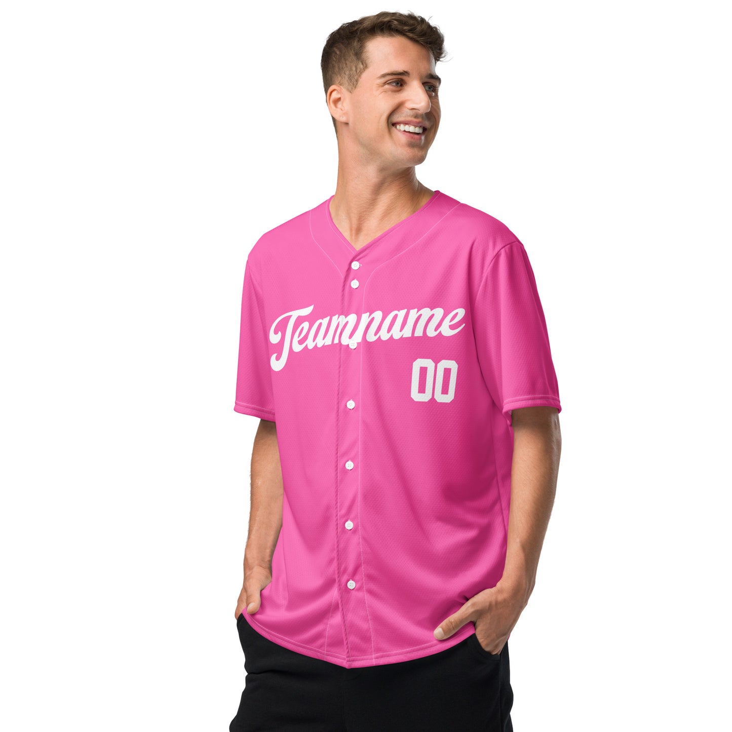 Hot Pink Baseball Jersey