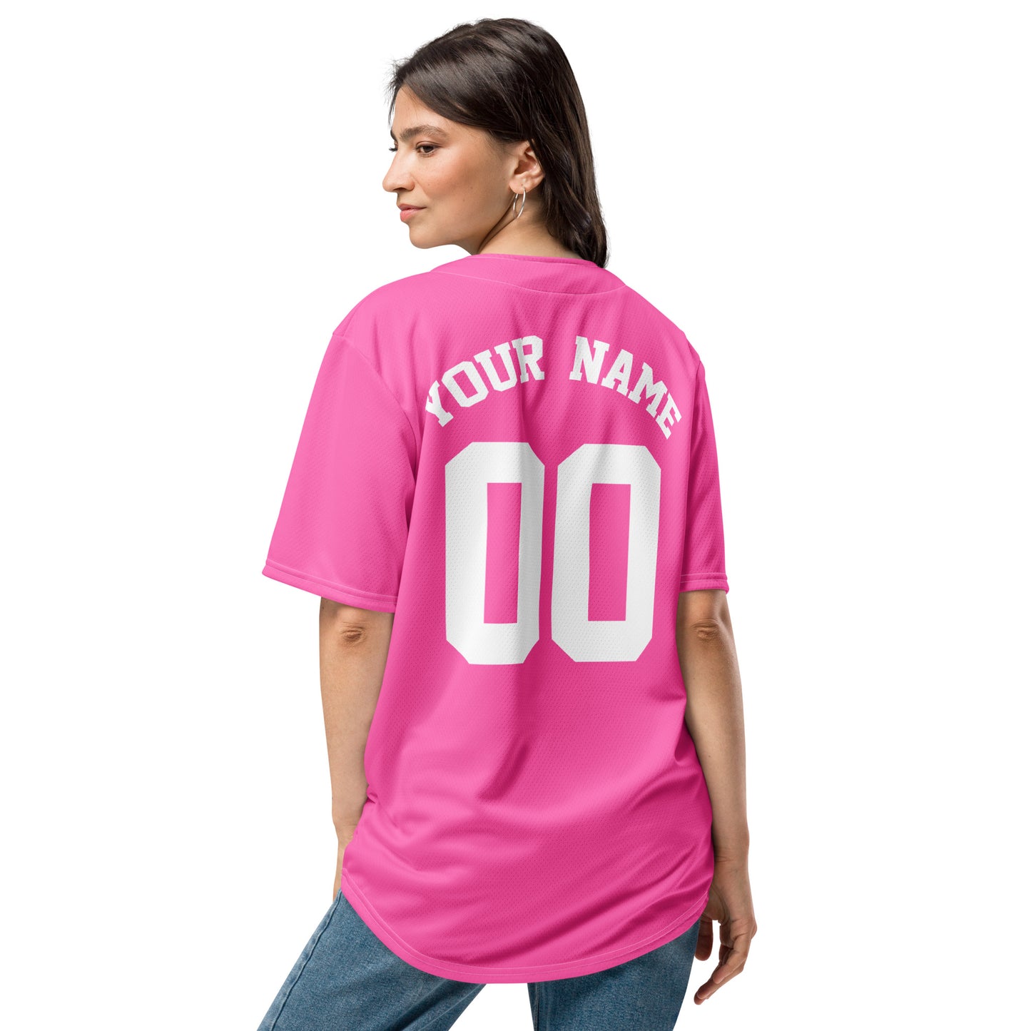 Hot Pink Baseball Jersey