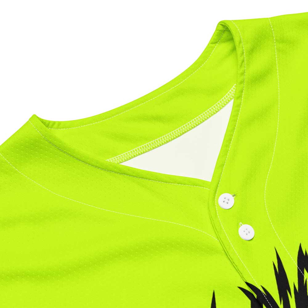 Custom Highlighter Yellow Baseball Jersey, Black Letters