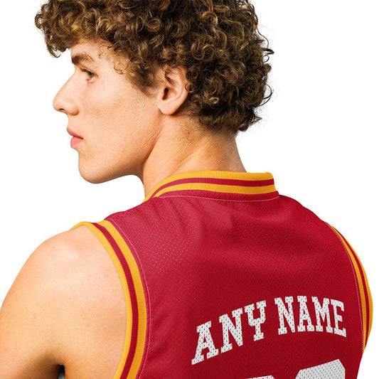 Custom Hawks Red Premium Basketball Jersey