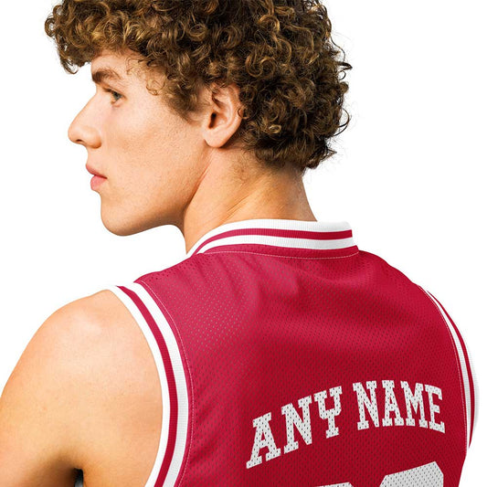 Custom Bulls Red Premium Basketball Jersey