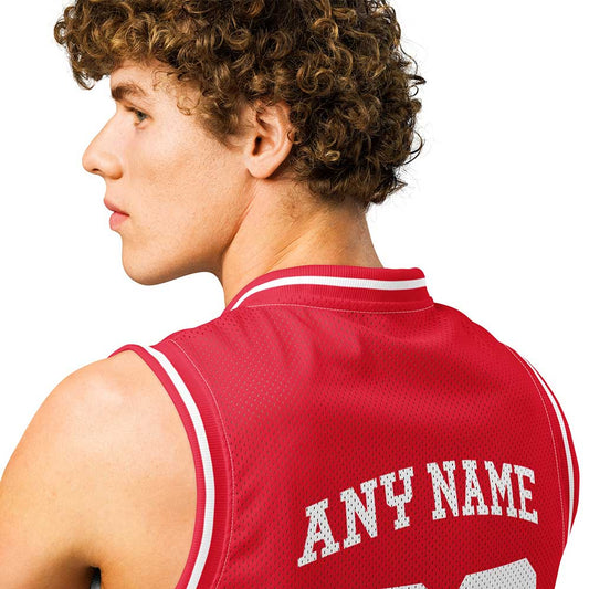 Custom Wizard Red Premium Basketball Jersey, White Letters