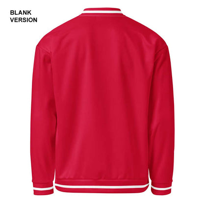 Crimson/White Bomber Jacket