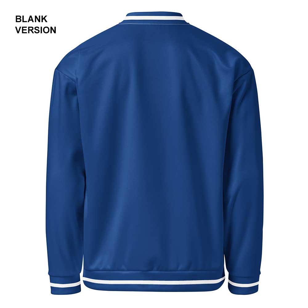 Dark Cerulean/White Bomber Jacket