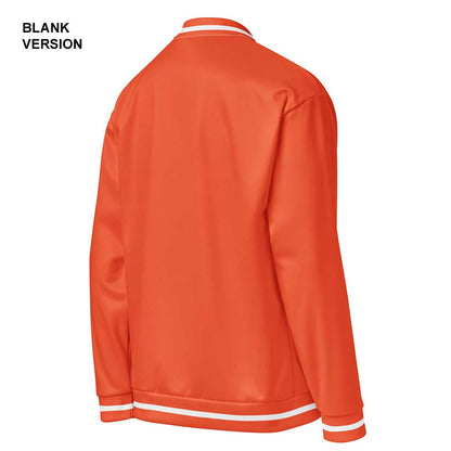 Outrageous Orange/White Bomber Jacket