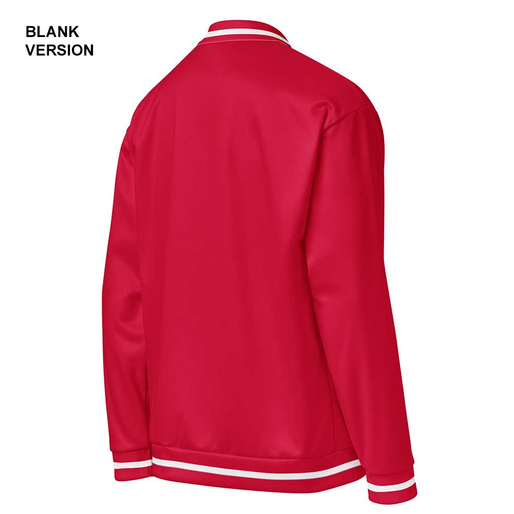 Crimson/White Bomber Jacket