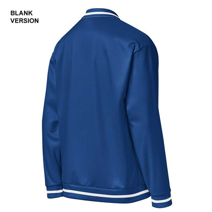 Dark Cerulean/White Bomber Jacket