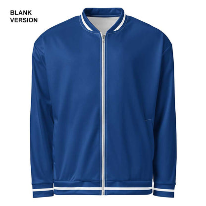 Dark Cerulean/White Bomber Jacket