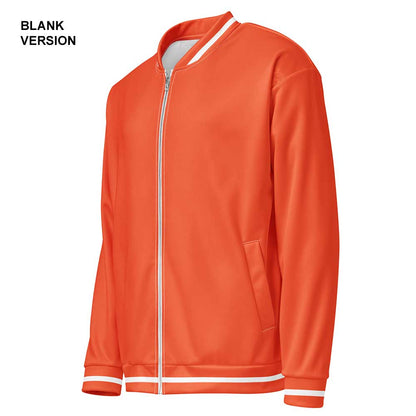 Outrageous Orange/White Bomber Jacket