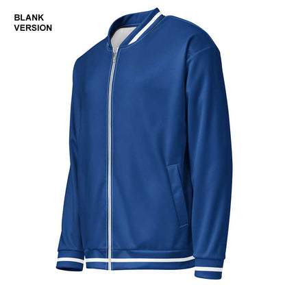 Dark Cerulean/White Bomber Jacket