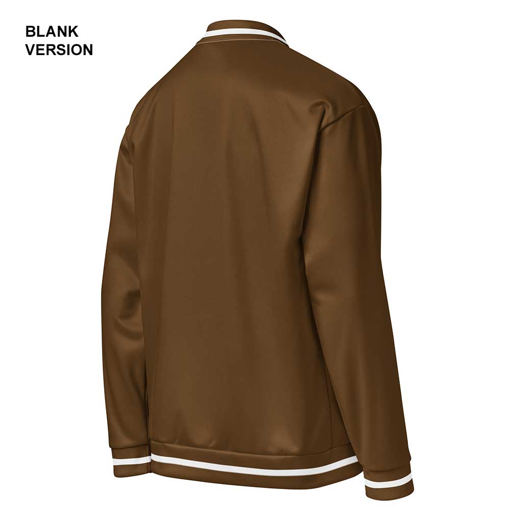 Brown/White Bomber Jacket