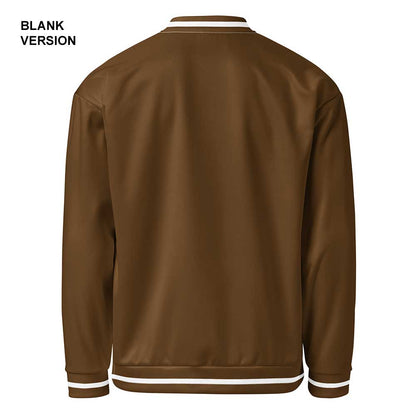 Brown/White Bomber Jacket