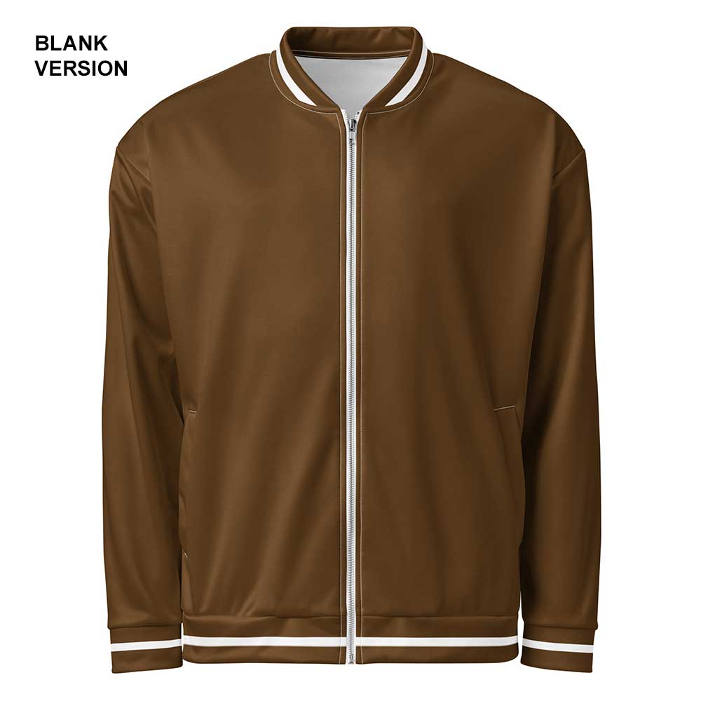 Brown/White Bomber Jacket