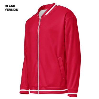 Crimson/White Bomber Jacket