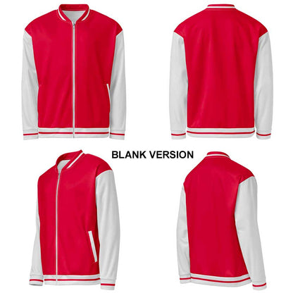 Custom Red/Whisper Bomber Jacket