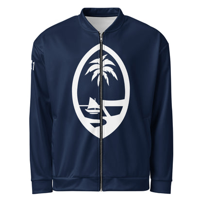 Guahan Guam Seal 671 Bomber Jacket Dark Navy (Unisex)