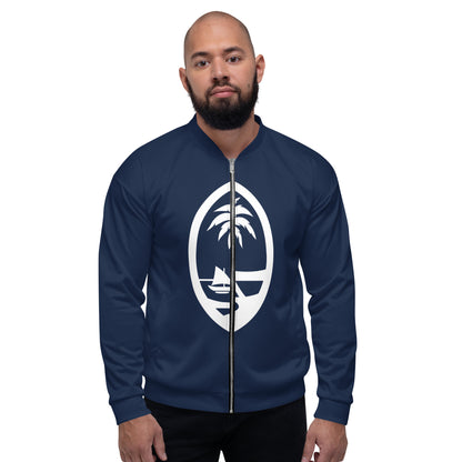 Guahan Guam Seal 671 Bomber Jacket Dark Navy (Unisex)