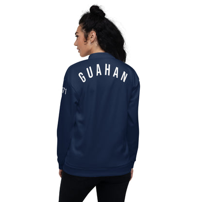 Guahan Guam Seal 671 Bomber Jacket Dark Navy (Unisex)