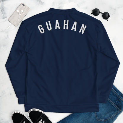 Guahan Guam Seal 671 Bomber Jacket Dark Navy (Unisex)