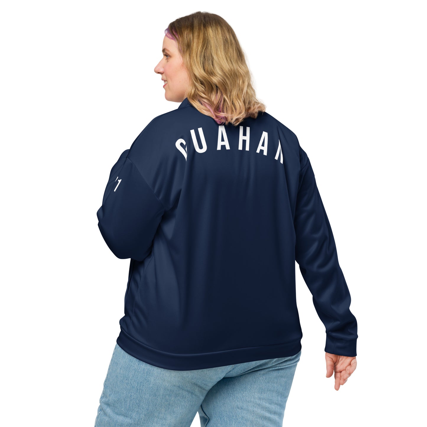 Guahan Guam Seal 671 Bomber Jacket Dark Navy (Unisex)