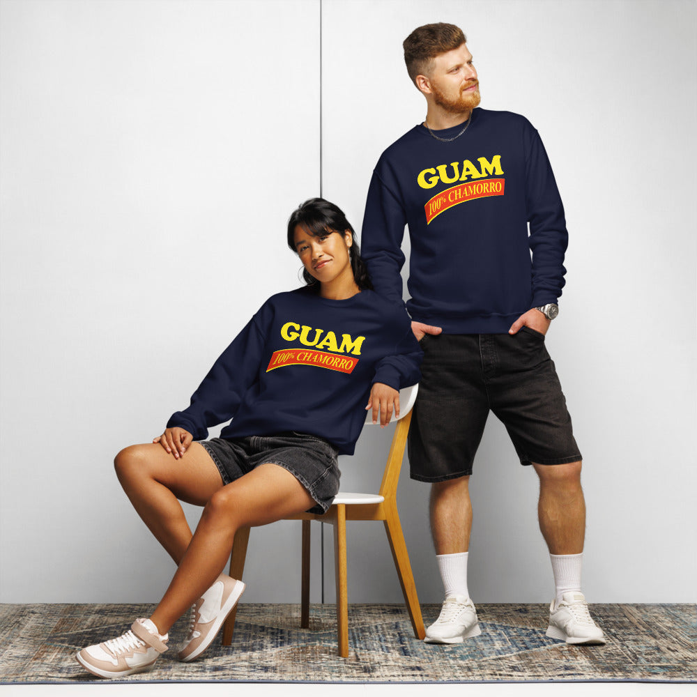 Guam SPAM 100% Chamorro Crewneck Sweatshirt