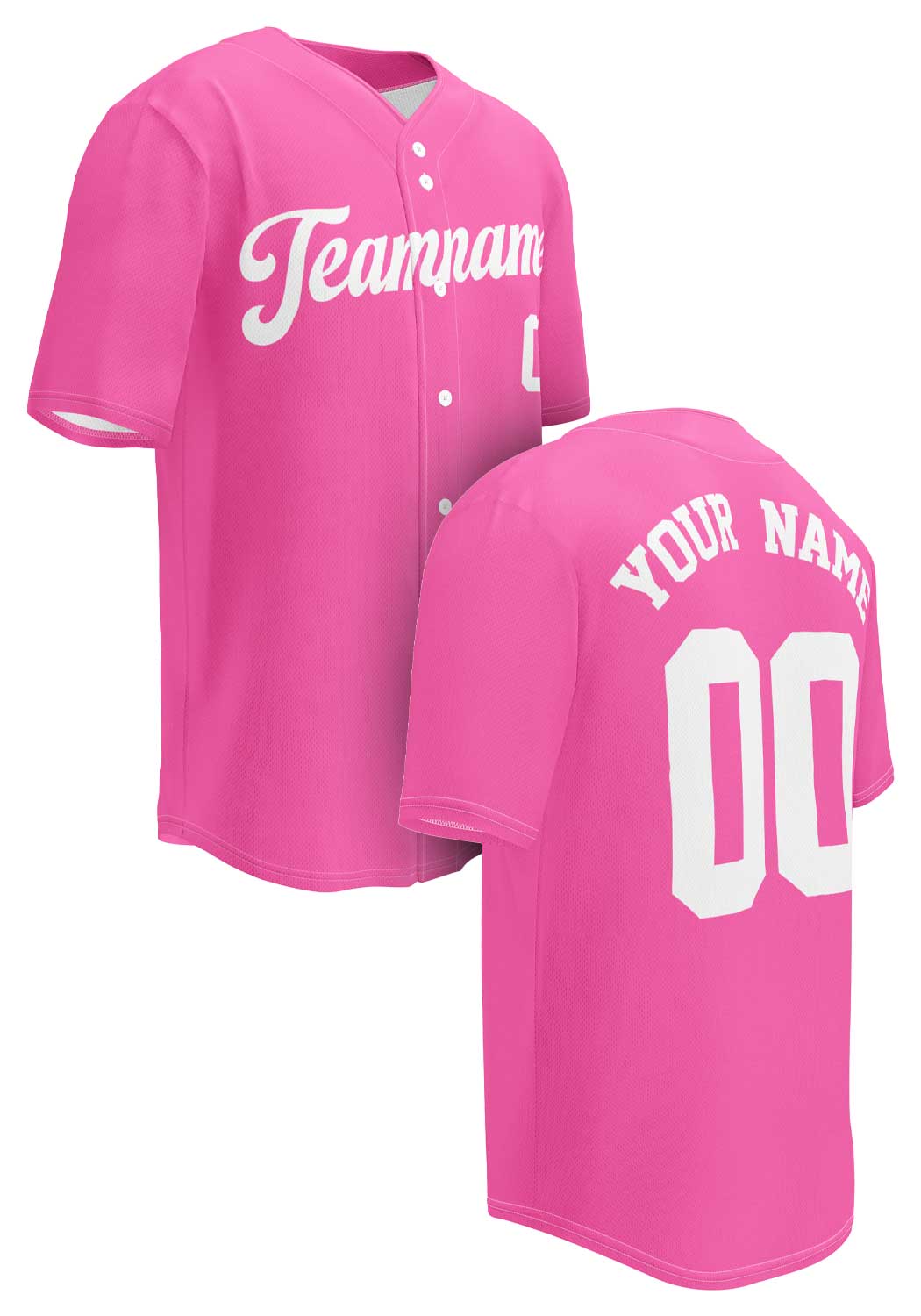 Hot Pink Baseball Jersey