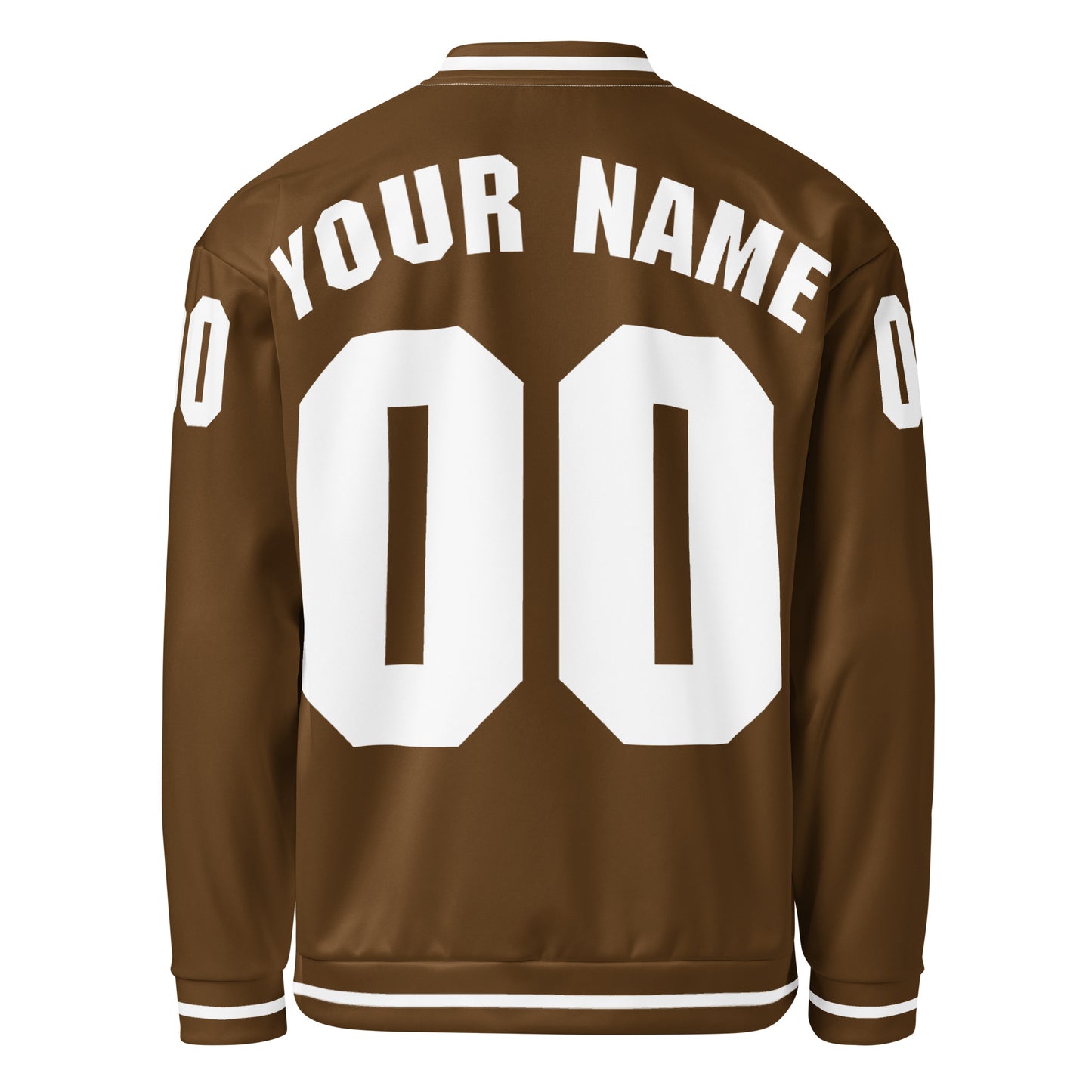 Brown/White Bomber Jacket