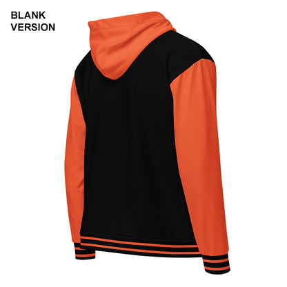 Outrageous Orange/Black Jersey Hoodie