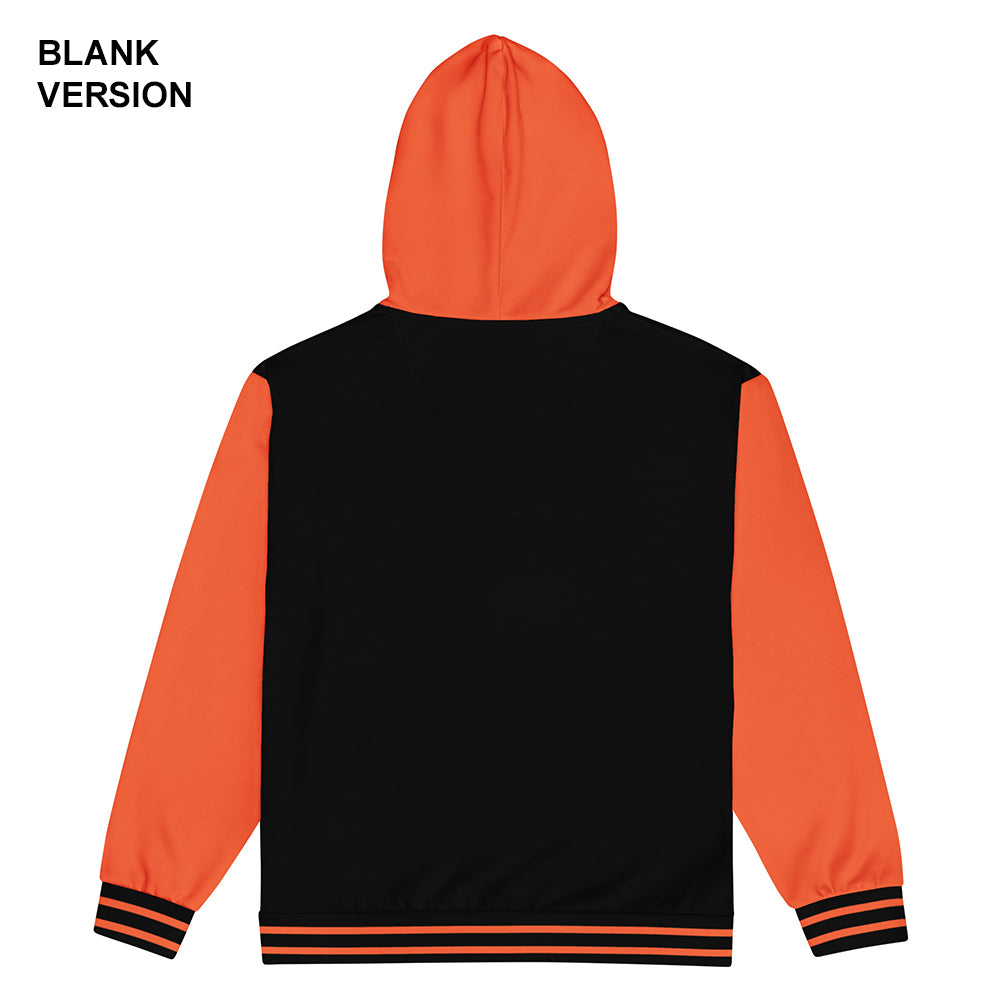 Outrageous Orange/Black Jersey Hoodie