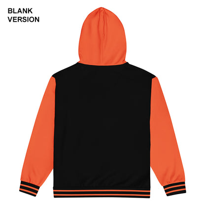 Outrageous Orange/Black Jersey Hoodie