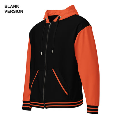 Outrageous Orange/Black Jersey Hoodie