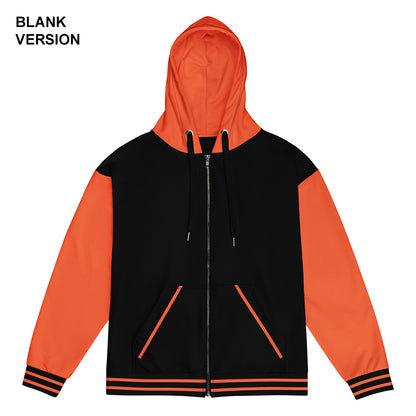 Outrageous Orange/Black Jersey Hoodie