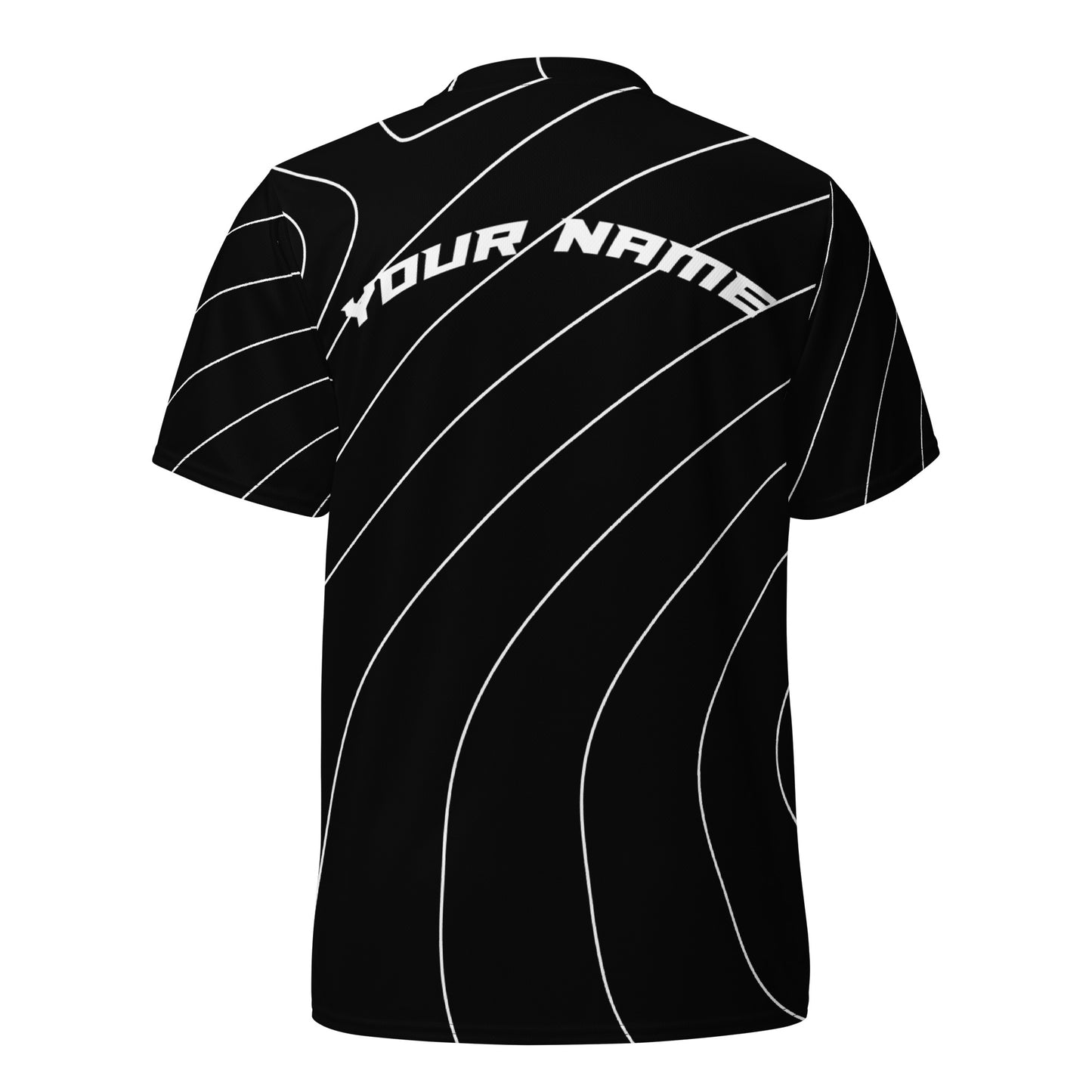 Black and White Abstract Pickleball Jersey