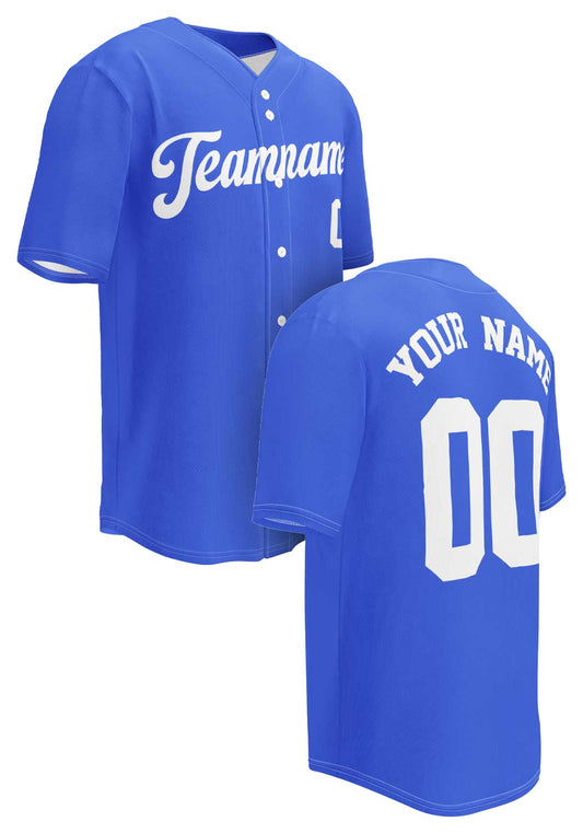 Royal Blue Baseball Jersey